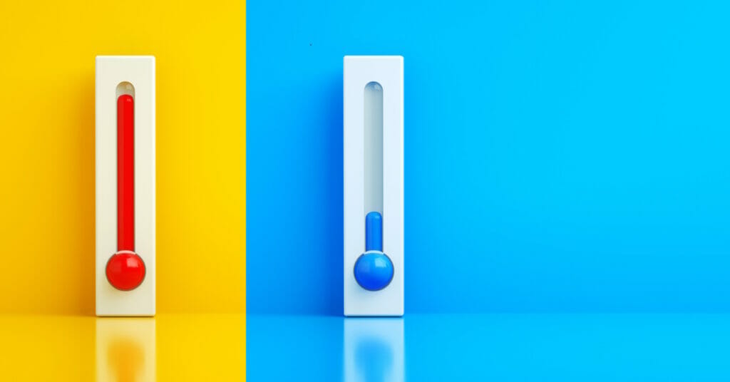 hot and cold thermometers