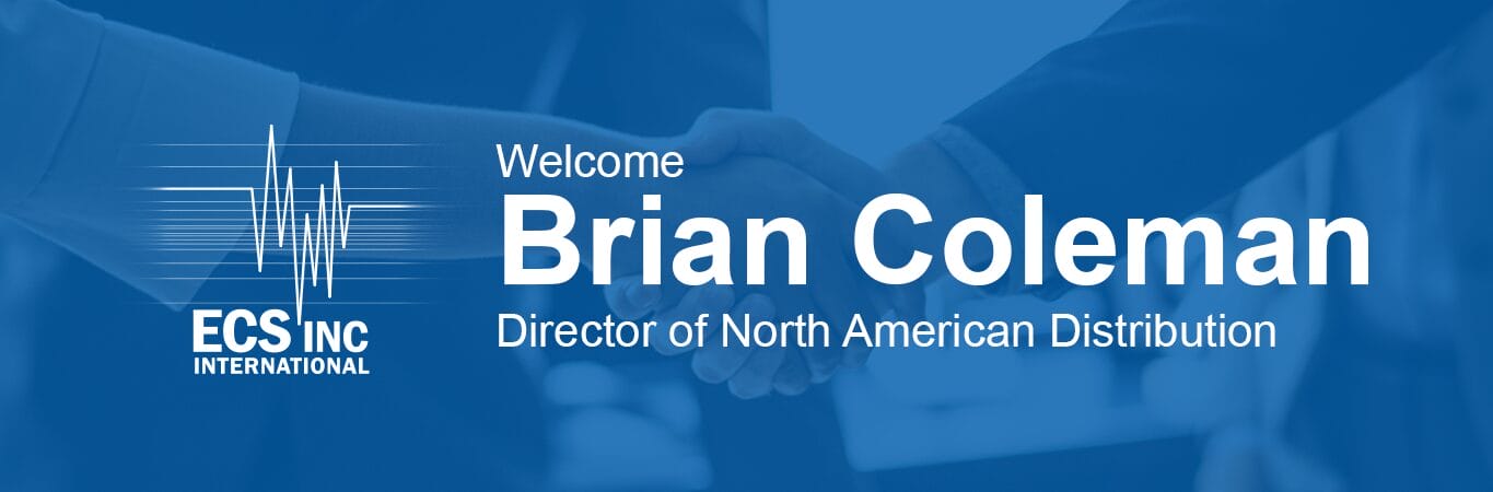 Welcome Brian Coleman, Director of North American Distribution.